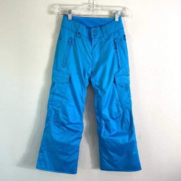 QUIKSILVER Youth Kids Size 8 Bright Blue Dry Flight 10K Ski Snow Pants - Picture 1 of 10